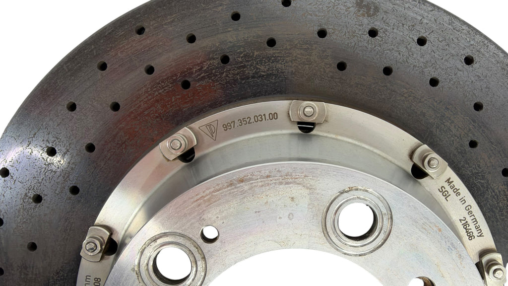 PORSCHE 997 GT3/ GT2 REAR CERAMIC DISC PAIR 99735203100 99735203200