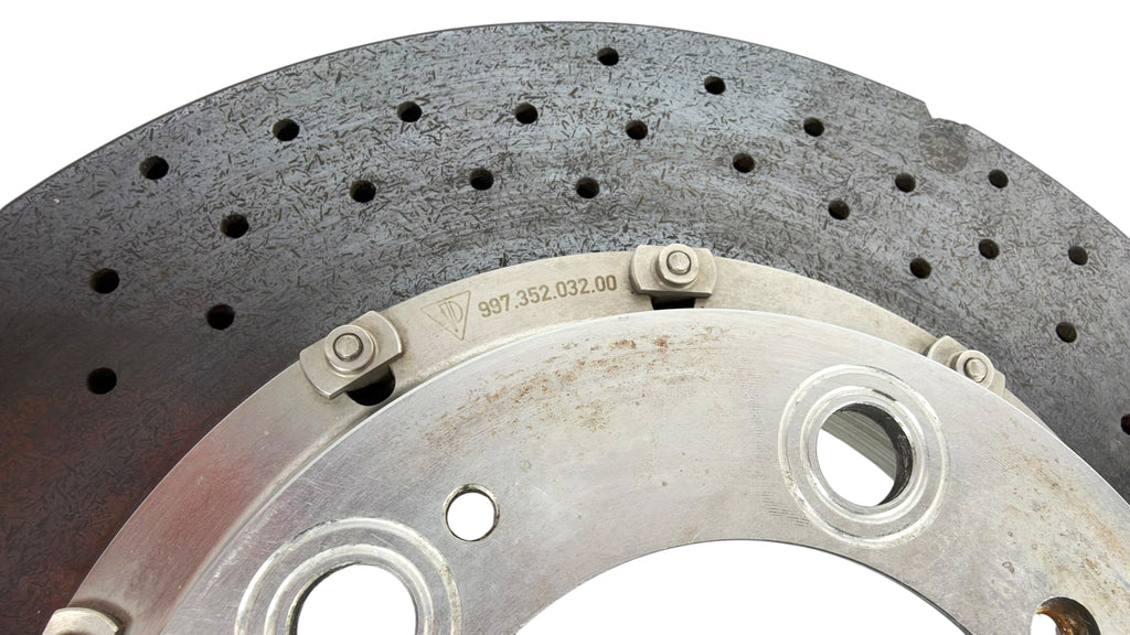 PORSCHE 997 GT3/ GT2 REAR CERAMIC DISC PAIR 99735203100 99735203200