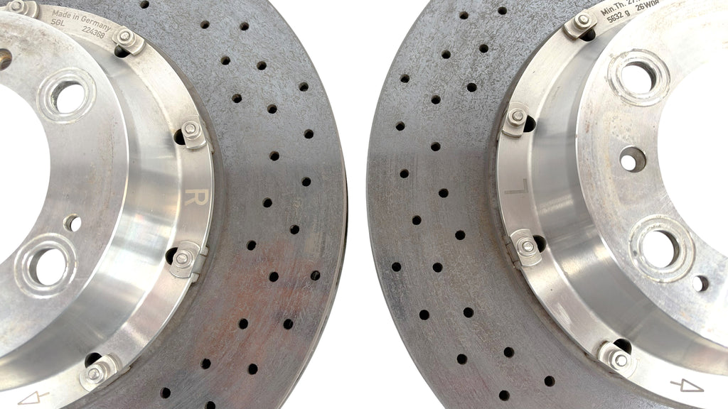 PORSCHE 997 GT3/ GT2 REAR CERAMIC DISC PAIR 99735203100 99735203200