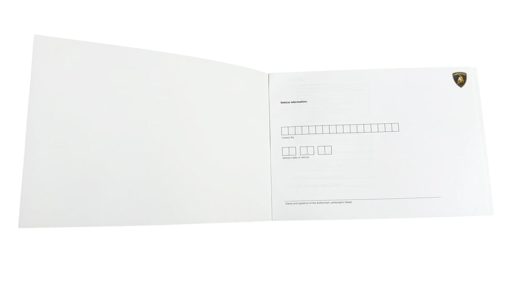 LAMBORGHINI AVENTATOR OWNER'S MANUAL ROW 470012720SN