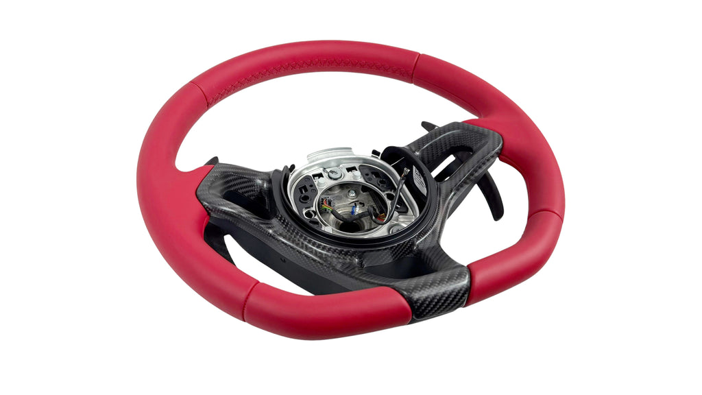 MCLAREN 600LT MSO RED LEATHER STEERING WHEEL 13N1131CP-M0001283SW