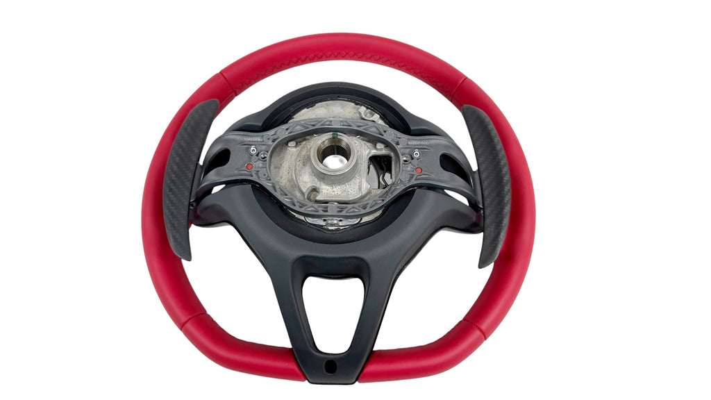 MCLAREN 600LT MSO RED LEATHER STEERING WHEEL 13N1131CP-M0001283SW