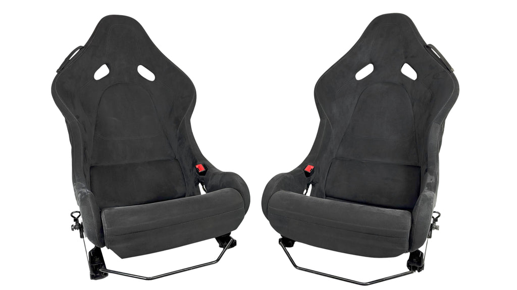 MCLAREN P1 BLACK ALCANTARA / GREY STITCHING CARBON RACING SEATS 13NA014CP