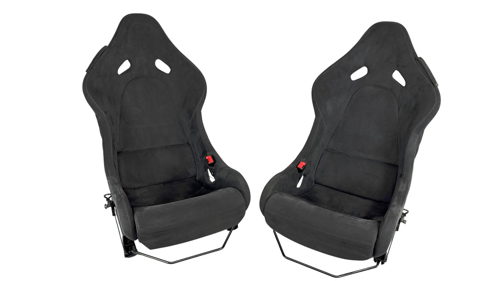 MCLAREN P1 BLACK ALCANTARA / GREY STITCHING CARBON RACING SEATS 13NA014CP