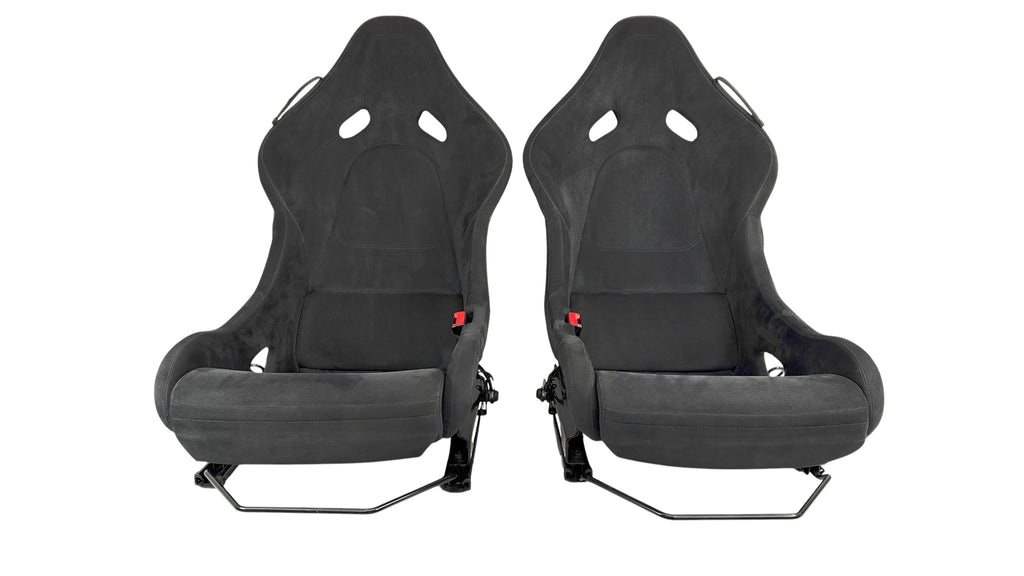 MCLAREN P1 BLACK ALCANTARA / GREY STITCHING CARBON RACING SEATS 13NA014CP