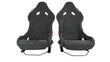 Load image into Gallery viewer, MCLAREN P1 BLACK ALCANTARA / GREY STITCHING CARBON RACING SEATS 13NA014CP