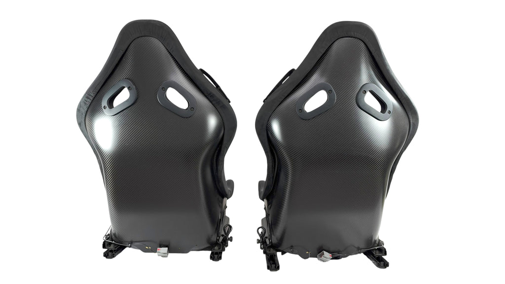 MCLAREN P1 BLACK ALCANTARA / GREY STITCHING CARBON RACING SEATS 13NA014CP