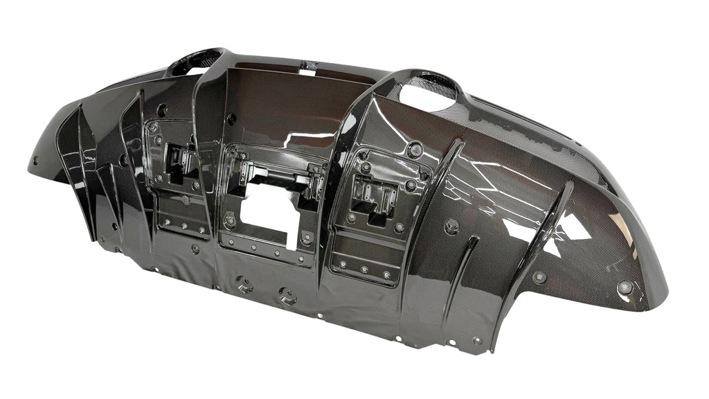 FERRARI F8 GTB/ SPIDER GLOSS CARBON REAR DIFFUSER WITH CAMERA 924477