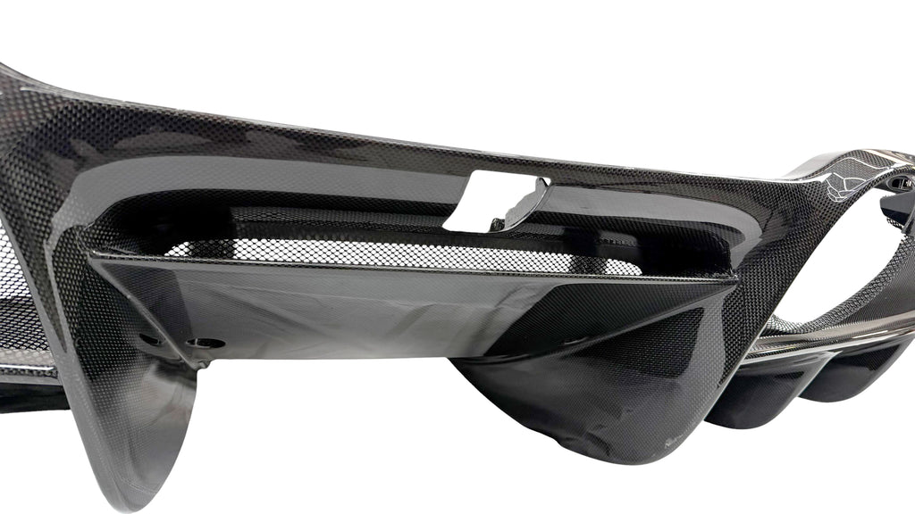 FERRARI F8 GTB/ SPIDER GLOSS CARBON REAR DIFFUSER WITH CAMERA 924477