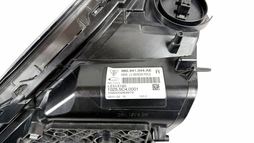PORSCHE BOXSTER CAYMAN 982 RIGHT XENON HEADLIGHT (RHD) 982941044AE