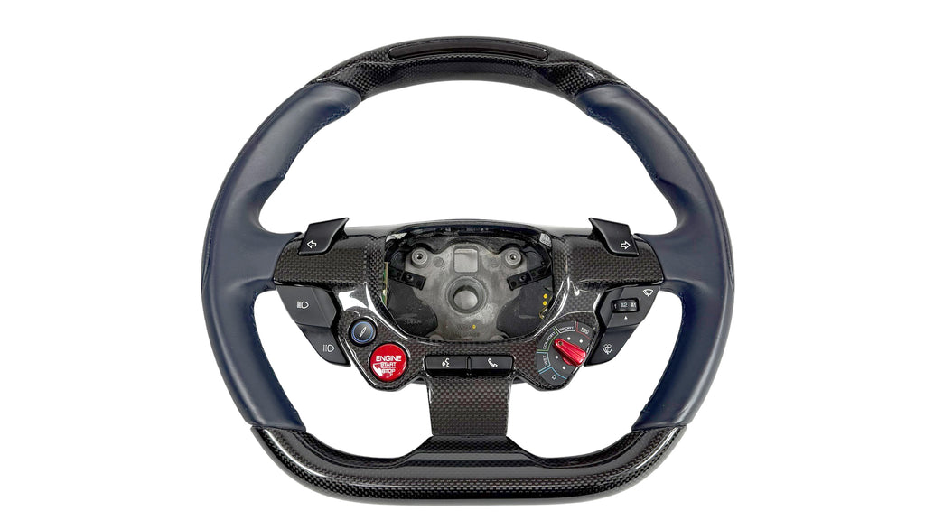 FERRARI GTC4 LUSSO CARBON + LED STEERING WHEEL BLUE 89044600