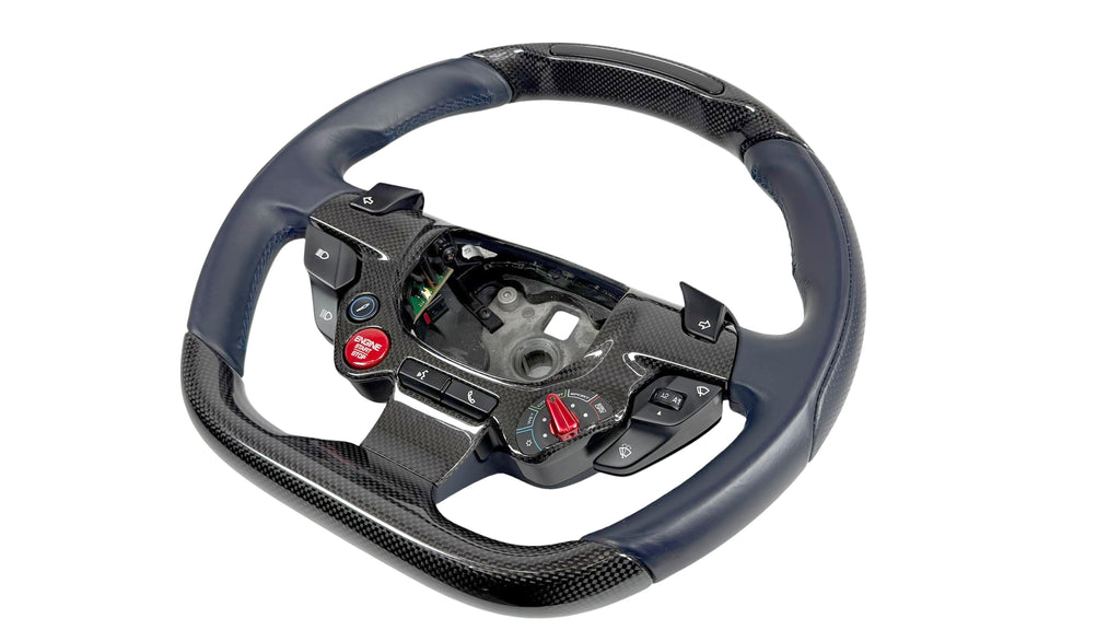 FERRARI GTC4 LUSSO CARBON + LED STEERING WHEEL BLUE 89044600