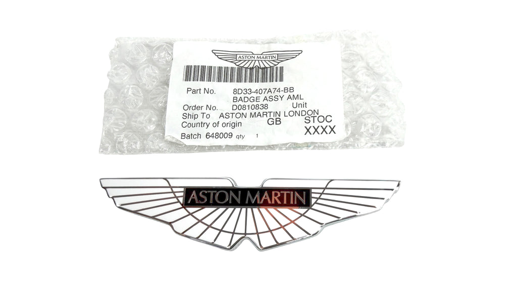 ASTON MARTIN VANTAGE DBS DB9 FRONT EMBLEM 8D33407A74BB