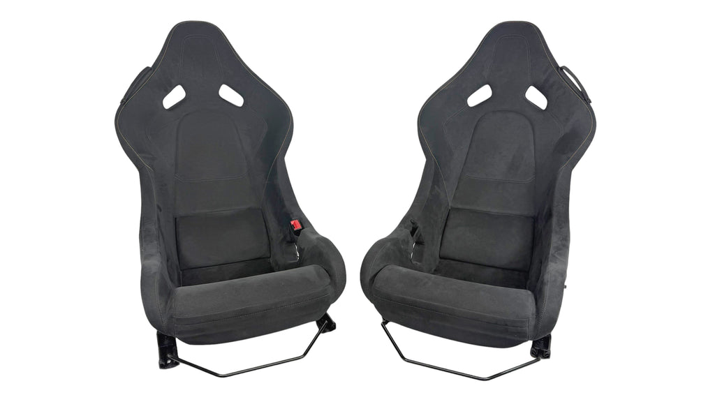 MCLAREN P1 BLACK ALCANTARA / ORANGE STITCHING CARBON RACING SEATS 11NA345RP