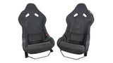 MCLAREN P1 BLACK ALCANTARA / ORANGE STITCHING CARBON RACING SEATS 11NA345RP