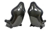 Load image into Gallery viewer, MCLAREN P1 BLACK ALCANTARA / ORANGE STITCHING CARBON RACING SEATS 11NA345RP