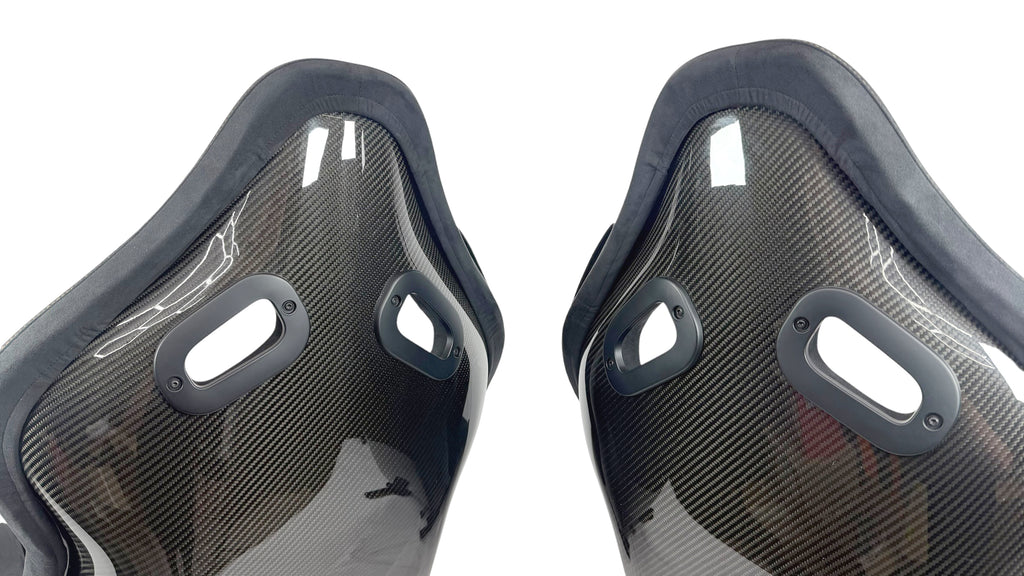 MCLAREN P1 BLACK ALCANTARA / ORANGE STITCHING CARBON RACING SEATS 11NA345RP