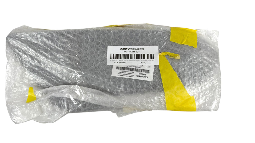 PORSCHE GT3 WING PLATE FOR REAR SPOILER MATT BLACK 99151246391