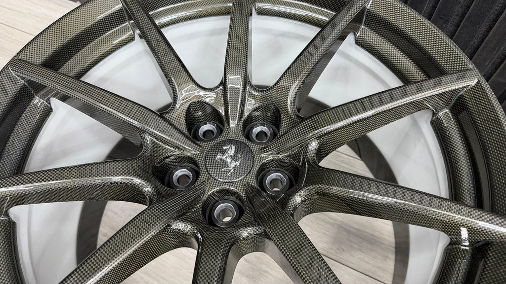 FERRARI 296, 488, F8 CARBON FIBRE RACING WHEELS 70004445 (NEW)