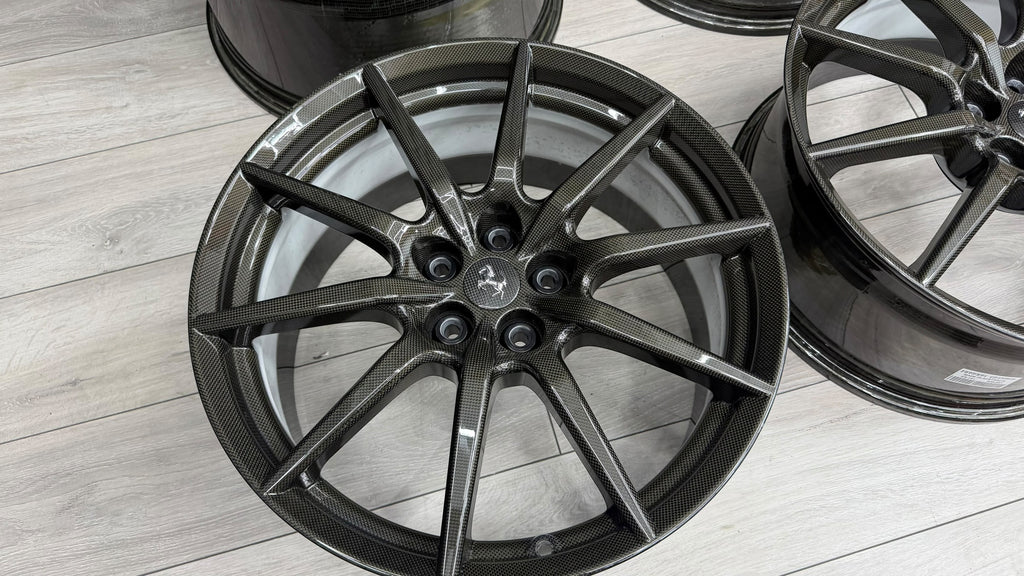 FERRARI 296, 488, F8 CARBON FIBRE RACING WHEELS 70004445 (NEW)