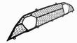 Load image into Gallery viewer, LAMBORGHINI AVENTADOR SVJ REAR BUMPER GRILL 470807684G