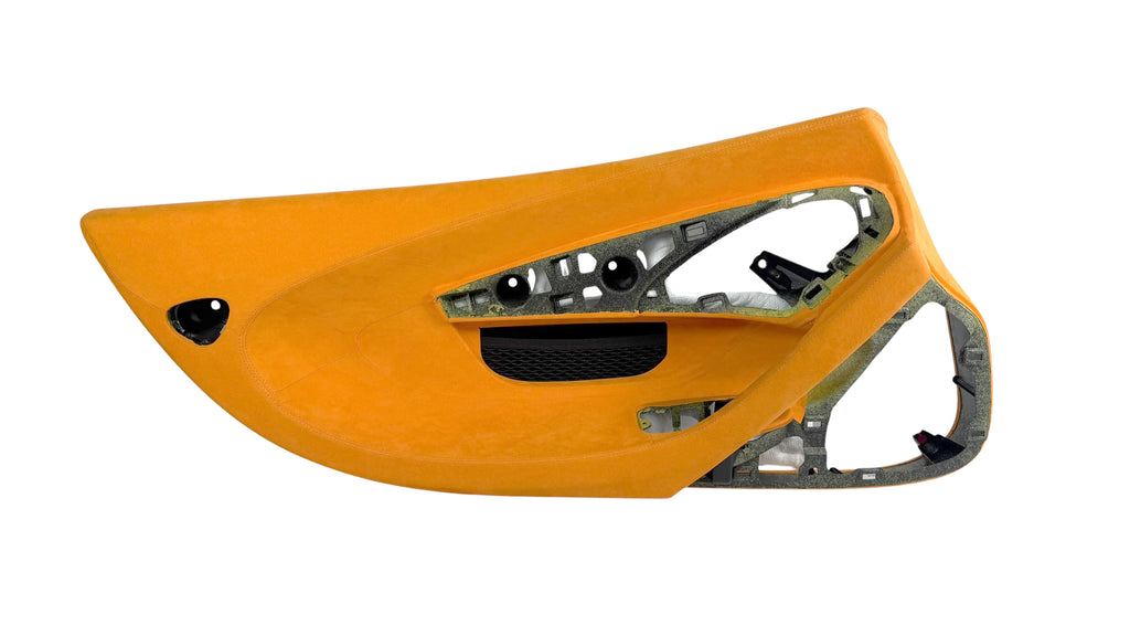 MCLAREN 600LT MSO PAPAYA ORANGE ALCANTARA DOOR CARDS SET 13NA461RP 13NA460RP