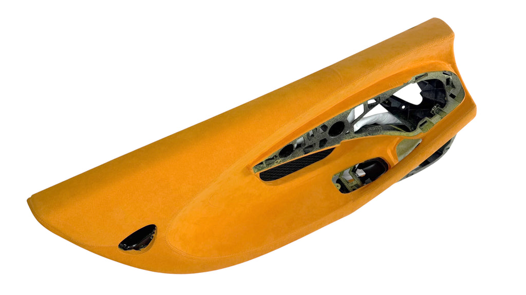 MCLAREN 600LT MSO PAPAYA ORANGE ALCANTARA DOOR CARDS SET 13NA461RP 13NA460RP