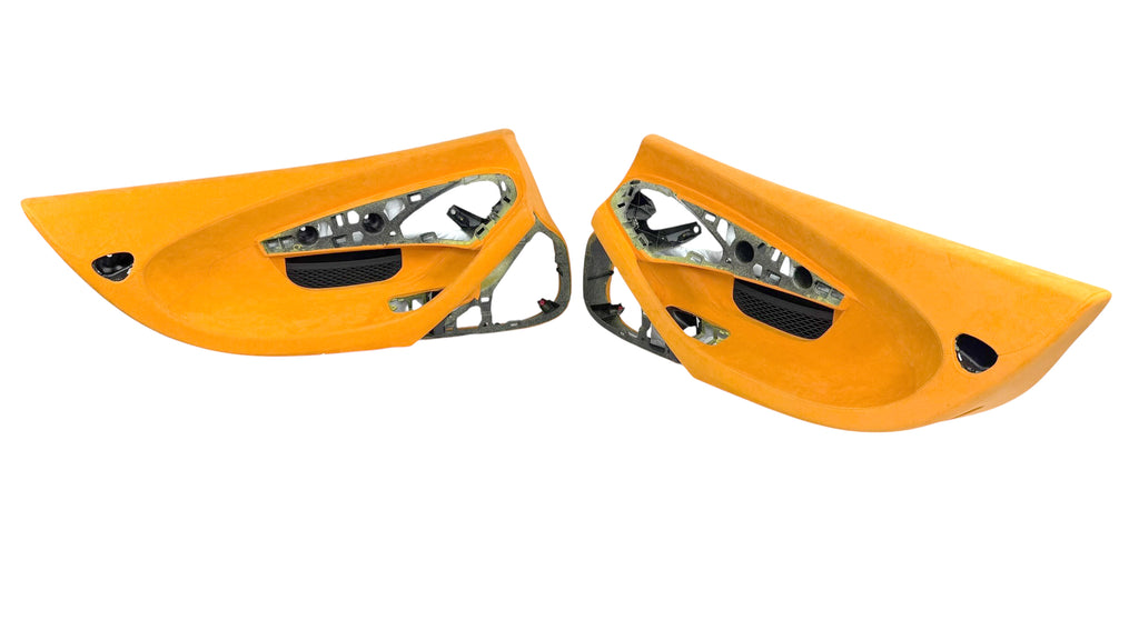 MCLAREN 600LT MSO PAPAYA ORANGE ALCANTARA DOOR CARDS SET 13NA461RP 13NA460RP
