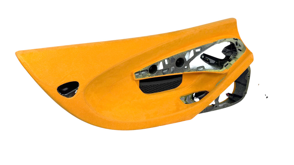 MCLAREN 600LT MSO PAPAYA ORANGE ALCANTARA DOOR CARDS SET 13NA461RP 13NA460RP