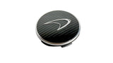 MCLAREN 675LT MSO SILVER LOGO WITH CARBON CENTRE CAP 13B0998CP (SINGLE)