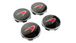 Load image into Gallery viewer, MCLAREN MP4/ 650S/ P1 RED LOGO WITH CARBON CENTRE CAPS 11B1650CP