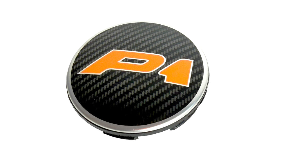 MCLAREN P1 MSO ORANGE LOGO WITH CARBON CENTRE CAPS 12B1512MP