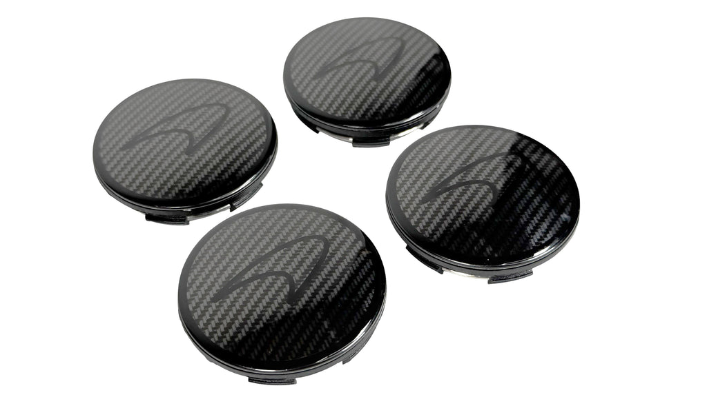 MCLAREN MP4/ 650S/ P1 MSO BLACK LOGO WITH CARBON CENTRE CAPS 11B1653CP