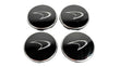 Load image into Gallery viewer, MCLAREN MP4/ 650S/ P1 SILVER LOGO WITH CARBON CENTRE CAPS 11B1651CP