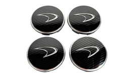 MCLAREN MP4/ 650S/ P1 SILVER LOGO WITH CARBON CENTRE CAP 11B1651CP (SINGLE)