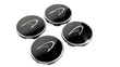 Load image into Gallery viewer, MCLAREN MP4/ 650S/ P1 SILVER LOGO WITH CARBON CENTRE CAPS 11B1651CP