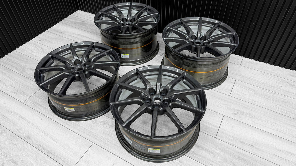 FERRARI 488 PISTA/ F8 CARBON ALLOY WHEELS SET RIMS ONLY 70004445