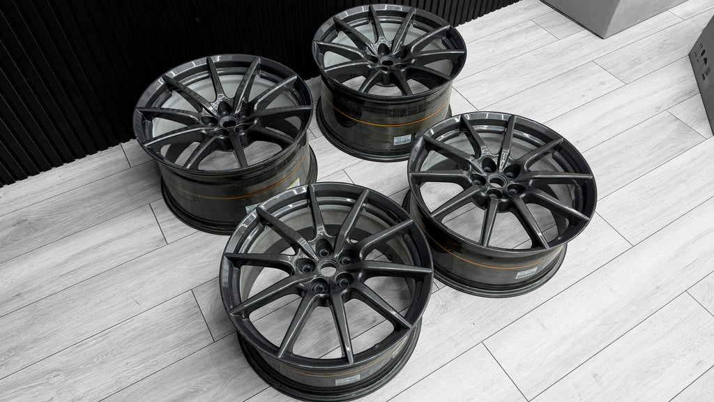 FERRARI 488 PISTA/ F8 CARBON ALLOY WHEELS SET RIMS ONLY 70004445
