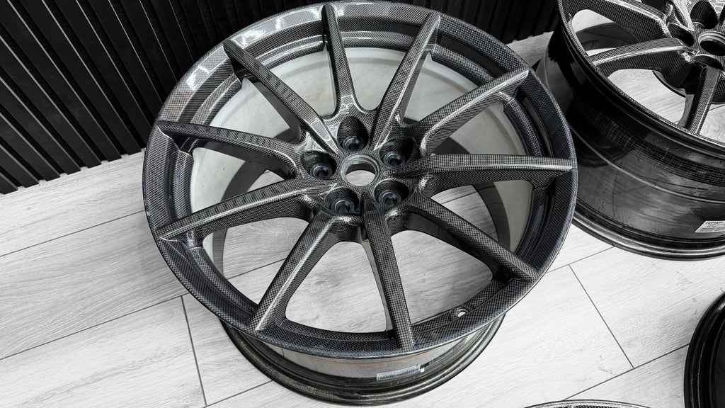 FERRARI 488 PISTA/ F8 CARBON ALLOY WHEELS SET RIMS ONLY 70004445