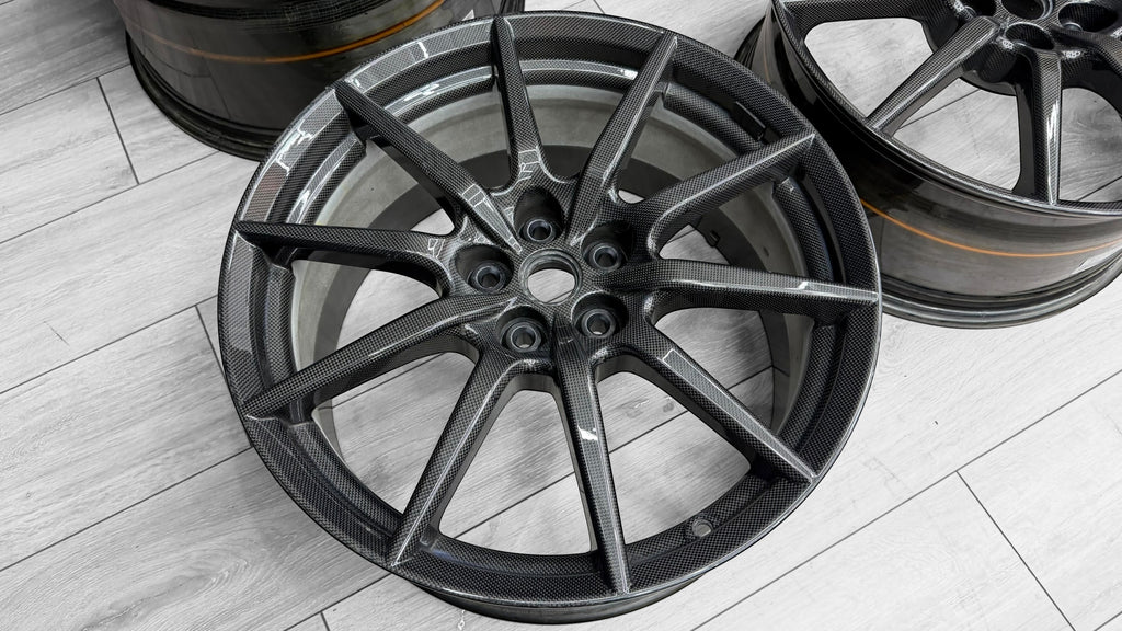FERRARI 488 PISTA/ F8 CARBON ALLOY WHEELS SET RIMS ONLY 70004445