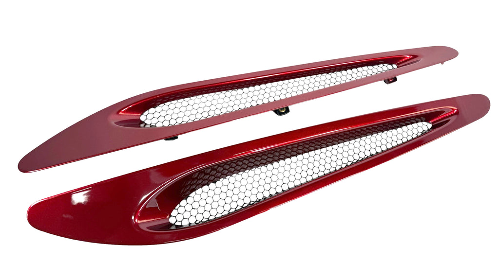 MCLAREN 720S 765LT BONNET VENT WITH GRILLS (VOLCANIC RED) 14AA901CP 14AA897CP