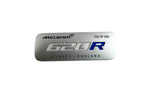 MCLAREN 620R INTERIOR CENTRE CONSOLE BADGE - SILVER/ BLUE - 31NA013CP