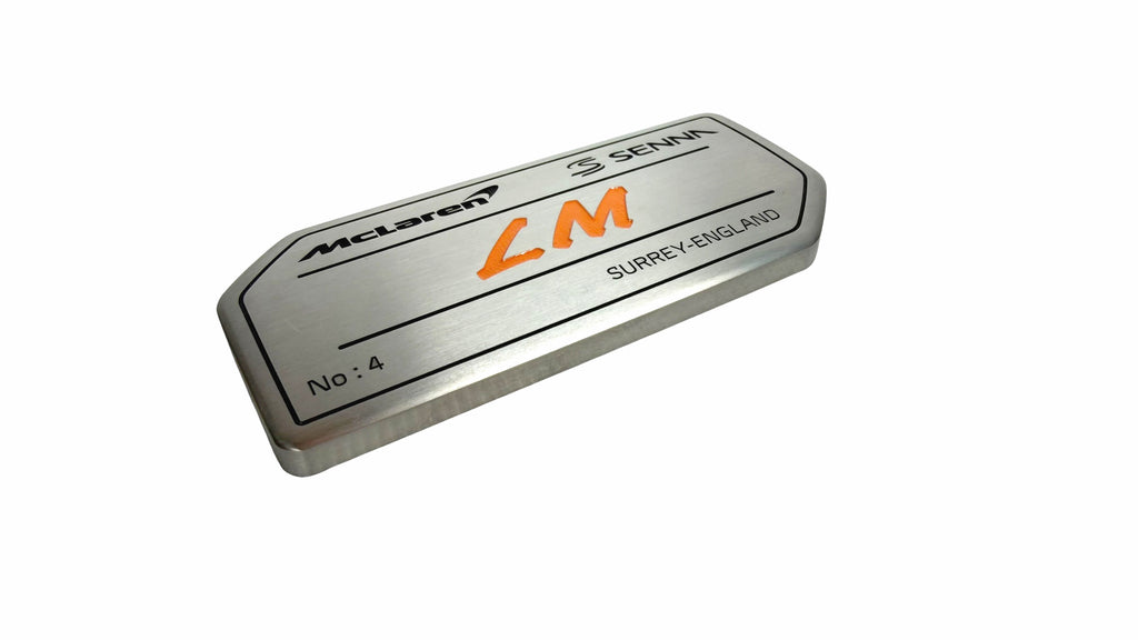 MCLAREN SENNA LM MSO DEDICATION PLATE (CHASSIS 04) 15NA046RP