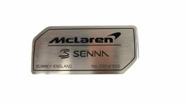 MCLAREN SENNA DEDICATION PLATE (CHASSIS 000) 15NA381CP