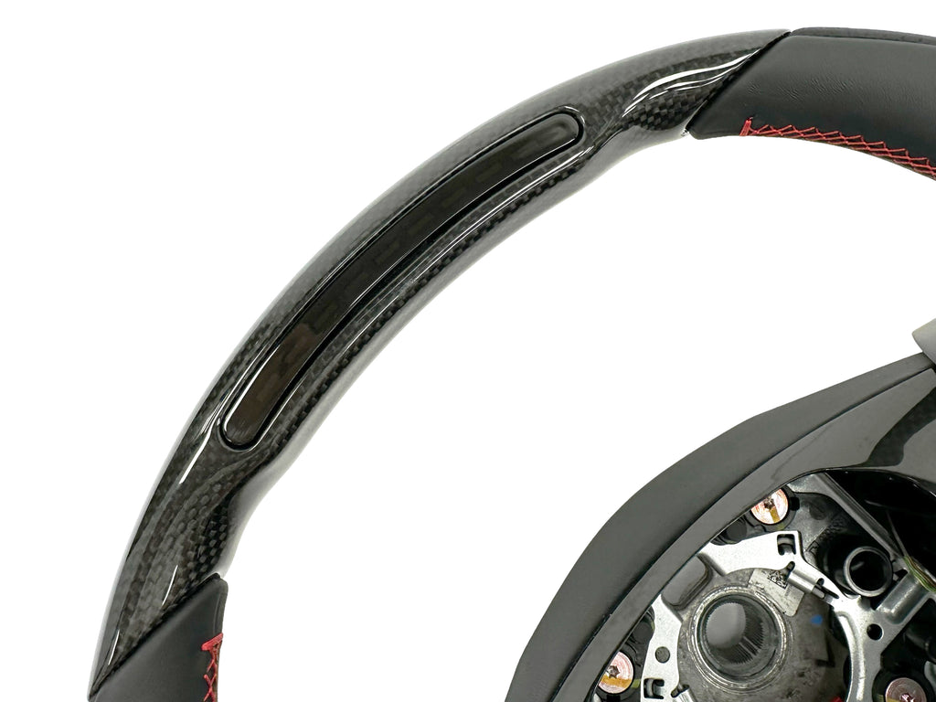 FERRARI F8 CARBON STEERING WHEEL WITH UPPER CARBON DRIVER ZONE 860622