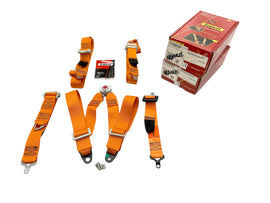 MCLAREN MSO RACING HARNESS 4 POINT SEAT BELT SET ORANGE - 14NA471MP
