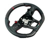 Load image into Gallery viewer, LAMBORGHINI REVULETO CARBON FIBRE LEATHER STEERING WHEEL - BLACK/RED