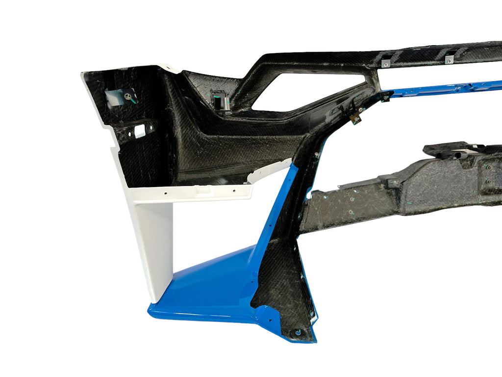 LAMBORGHINI HURACAN STO REAR BUMPER - WHITE/BLUE  4T3807166A
