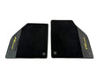 Load image into Gallery viewer, FERRARI F8 FRONT FLOOR CARPET. BLACK/ YELLOW DETAILS RHD