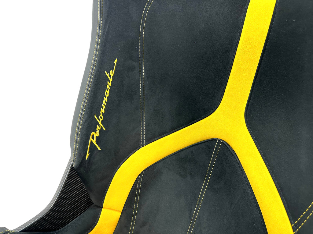 LAMBORGHINI HURACAN PERFORMANTE CARBON FIBRE BUCKET SEATS IN BLACK-YELLOW 4T0860007